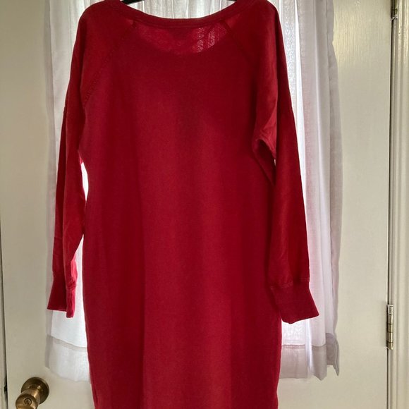 Lacoste Alligator Long Sleeve Red T-Shirt Dress - Size 42 EU/10 USA - New w/Tags - Picture 5 of 13
